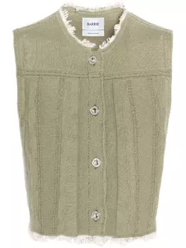 Жилет с необработанными краями Barrie, зеленый