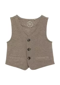 Жилет s.Oliver, цвет Brown/mottled brown