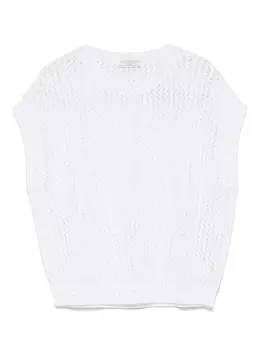 Жилет с пайетками Peserico, белый