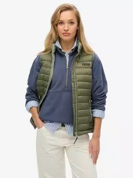 Жилет с подкладкой fuji lite Superdry, цвет Dusty Olive Green
