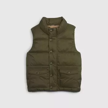 Жилет с подкладкой из шерпы Gap, зеленый