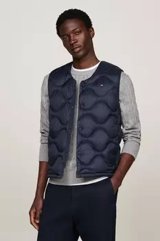 Жилет с подкладкой из стеганого лука Tommy Hilfiger, синий