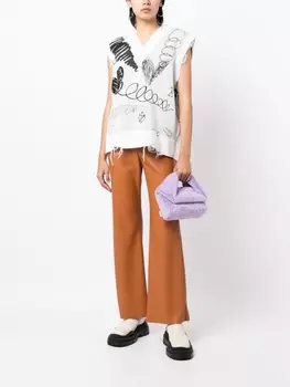 Жилет с принтом JNBY, белый