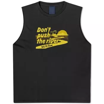 Жилет с принтом Nudie Jeans Co Jeans Louise, черный