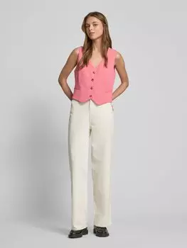 Жилет с прорезными карманами Christian Berg Woman Selection, розовый