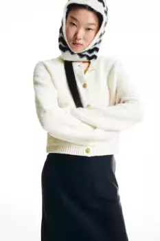 Жилет с рельефным трикотажем H&M, бежевый