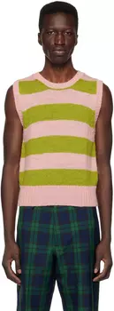 Жилет с розово-зеленой розой Molly Goddard