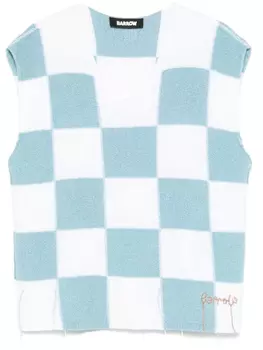 Жилет с шахматным узором BARROW, синий