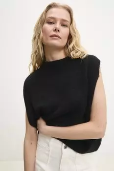 Жилет с шерстью Answear.Lab, черный