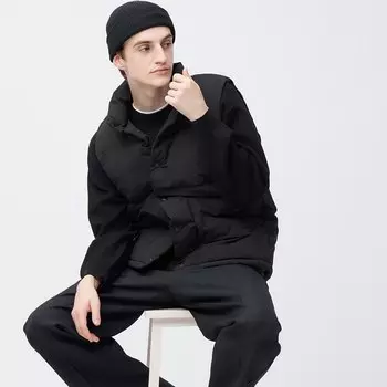 Жилет с теплой подкладкой GU, черный