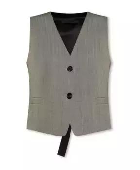Жилет с узором «елочка» Helmut Lang, серый