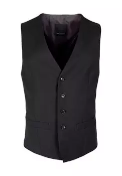 Жилет с узором на спине, шовный, мужской ROY ROBSON, черный