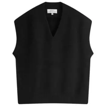 Жилет с V-образным вырезом Studio Nicholson, черный