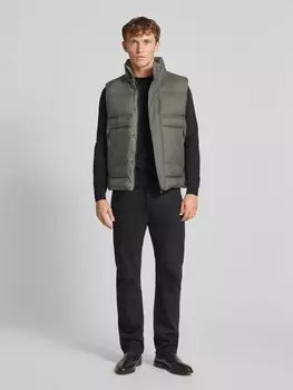 Жилет с воротником-стойкой модель «Одайни» BOSS Orange, мятный