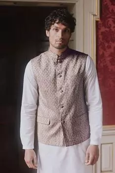 Жилет с воротником стойкой Next, желтый