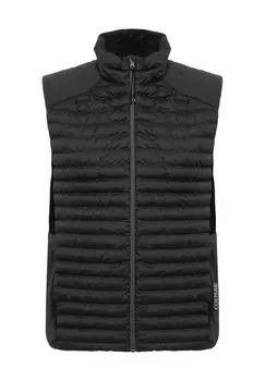 Жилет с воротником-стойкой, однотонный, мужской COLMAR, черный