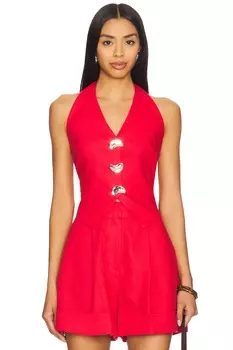 Жилет с вырезами Selmacilek, red