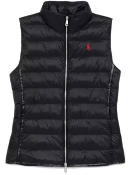 Жилет с вышивкой Polo Pony Polo Ralph Lauren, черный