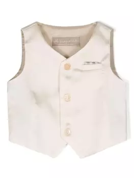 Жилет с вытачками La Stupenderia, бежевый