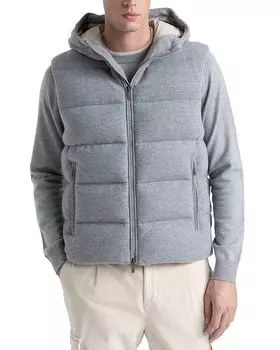 Жилет с застежкой-молнией спереди Peserico, серый