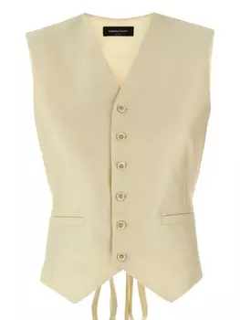 Жилет с застежкой на пуговицы спереди Fabiana Filippi, нейтральный