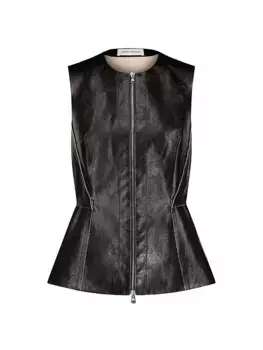 Жилет с завышенной талией Marina Moscone, черный