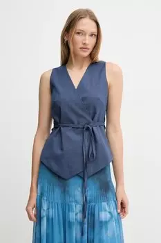 Жилет Sandro Ferrone, темно-синий