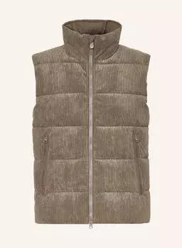 Жилет SAVE THE DUCK EURYOPS im Materialmix, оливковый