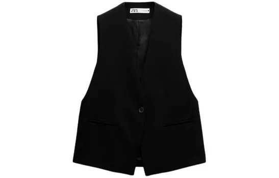 Жилет серии ZW женский черный Zara