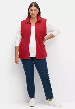 Жилет Sheego, темно-красный