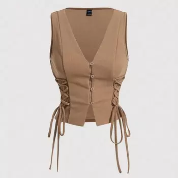 Жилет Shein x Marika Sila Shein Mod, хаки