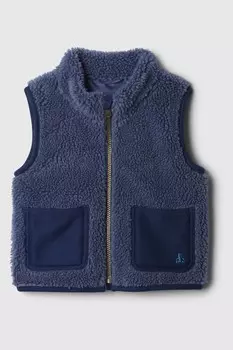 Жилет шерпа (6 мес 5 лет) Gap, синий