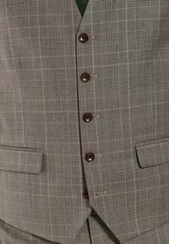 Жилет SIGNATURE BRITISH FABRIC CHECK SUIT: WAISTCOAT Next, бежевый