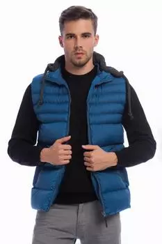 Жилет - Синий - Пуховик DYNAMO