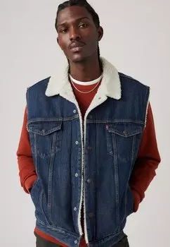 Жилет SLEEVELESS TYPE 3 SHERPA Levi's®, темно-синий деним