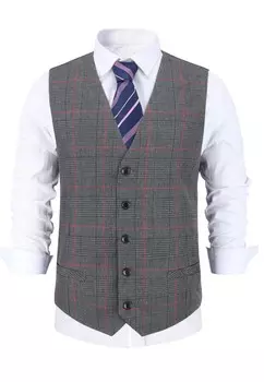 Жилет SLIM FIT BUSINESS Allthemen, темно-серый