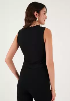 Жилет SLIM FIT LELA, черный