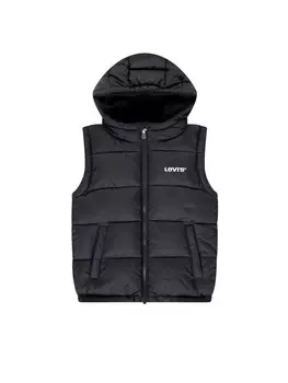 Жилет smanicato con cappuccio per bambini Levi'S, черный
