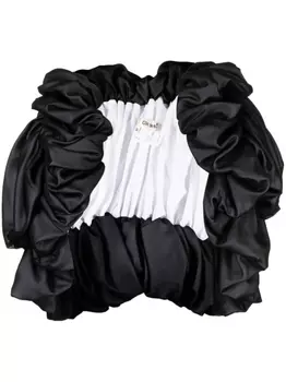 Жилет со сборками Comme Des Garons, черный