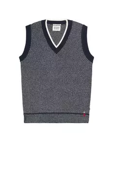 Жилет со специальным швом и v-образным вырезом Scotch & Soda, цвет night melange