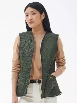 Жилет со стеганой подкладкой Marknfield Barbour, оливковый/натуральный