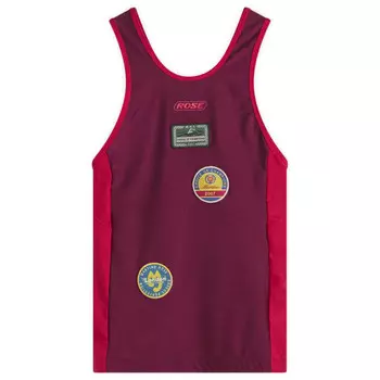 Жилет со значком Martine Rose, бургундия