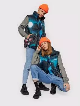 Жилет стандартного кроя 2005, синий