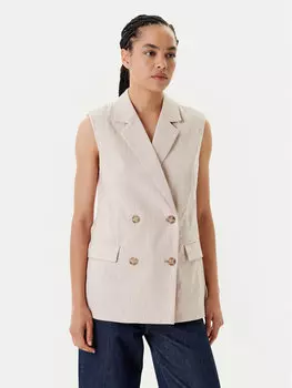 Жилет стандартного кроя 29KBDJ00W United Colors Of Benetton, бежевый