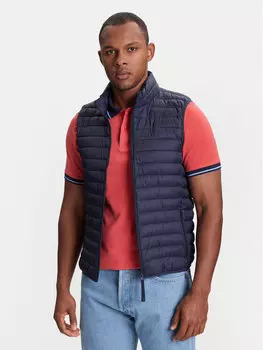 Жилет стандартного кроя 2TWDUJ00P United Colors Of Benetton, синий