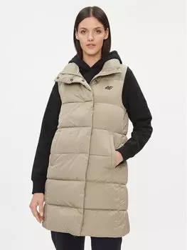 Жилет стандартного кроя 4F, бежевый