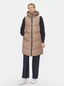 Жилет стандартного кроя 4F, коричневый