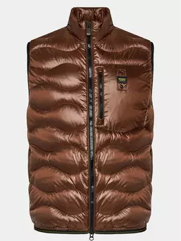 Жилет стандартного кроя Blauer, коричневый