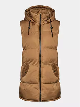 Жилет стандартного кроя Brave Soul, коричневый