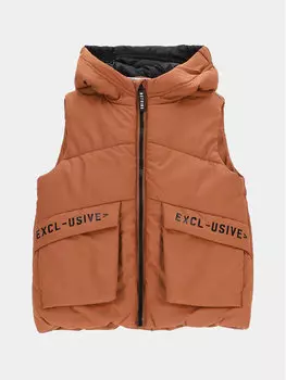 Жилет стандартного кроя Coccodrillo, коричневый